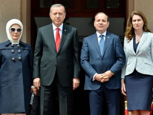 Cumhurbaşkanı Erdoğan, Arnavutluk Cumhurbaşkanlığı Sarayı’nda