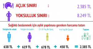 Asgari ücret gıda harcamasına bile yetmiyor: Açlık sınırı 2.385, yoksulluk sınırı 8.249 lira