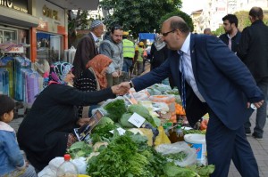 Başak, Cuma Pazarı  Esnafını Ziyaret Etti