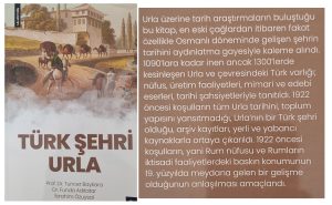 ‘TÜRK ŞEHRİ URLA’ KİTAPÇI RAFLARINDA YERİNİ ALDI