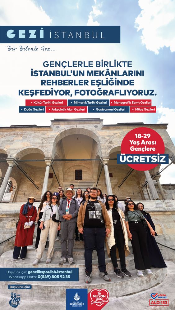 GENÇLER ‘GEZİ İSTANBUL’ İLE ŞEHRİ DOYASIYA GEZECEK