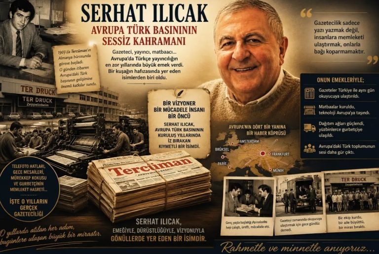 SERHAT ILICAK’IN ARDINDAN:AVRUPA TÜRK BASINININ SESSİZ EMEKÇİLERİNDEN BİRİYDİ…