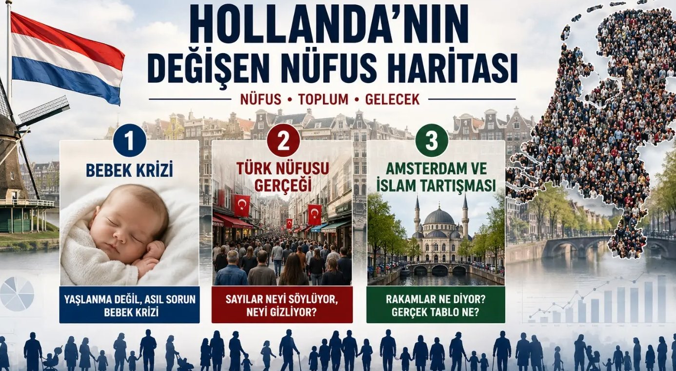 YARINDAN İTİBAREN HOLLANDA’NIN DEĞİŞEN NÜFUS HARİTASINI VE BU HARİTANIN GELECEĞE NE SÖYLEDİĞİNİ ANLATACAĞIM